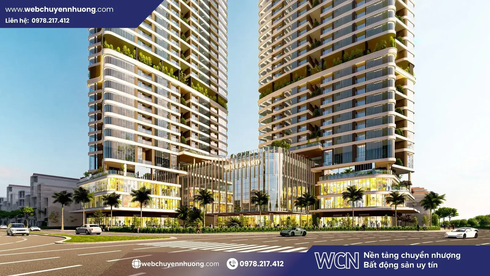 The Emerald Boulevard Thuận An, với quy mô khoảng 9.000 m², phát triển theo mô hình khu căn hộ hiện đại tích hợp thương mại, dịch vụ và tiện ích nội khu khép kín.