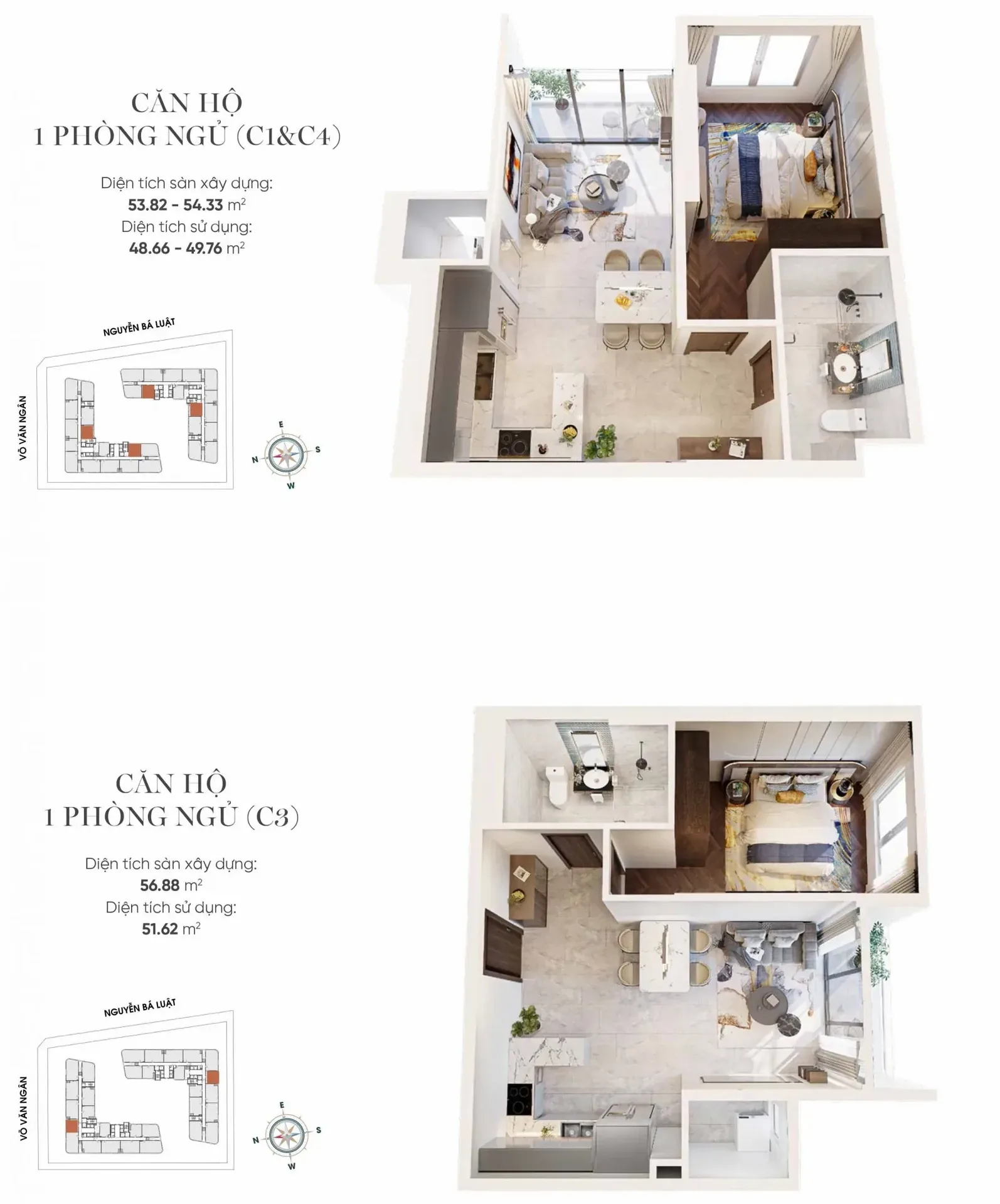 Tổng thể, layout Studio và 1PN+ The Emerald Boulevard được thiết kế linh hoạt, tối ưu công năng và thông thoáng, đặc biệt phù hợp với khách hàng trẻ và nhu cầu đầu tư cho thuê.