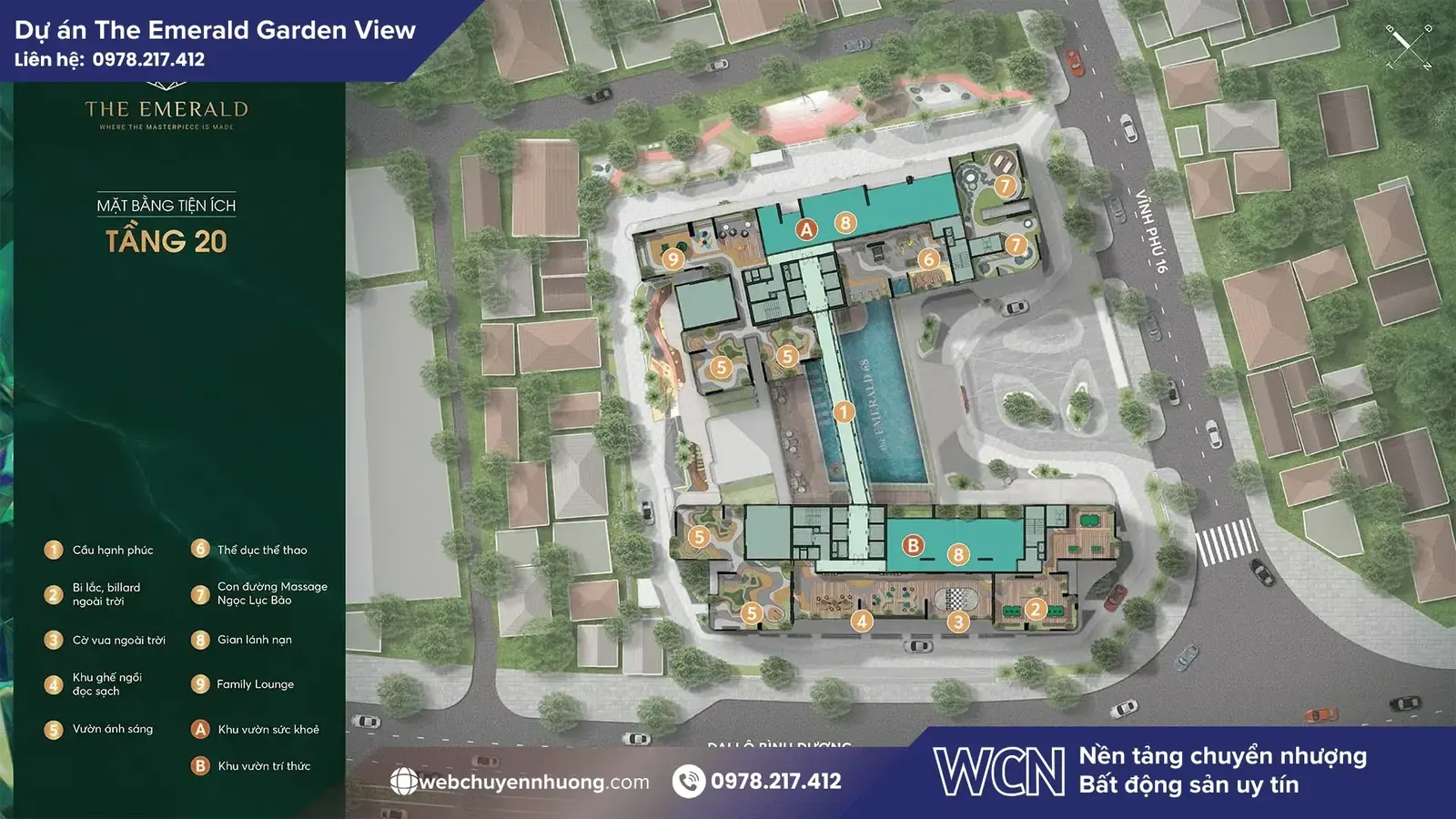 Mặt bằng & thiết kế Emerald Garden View Bình Dương - The Emerald Garden View Bình Dương – Thông tin & Tổng quan dự án