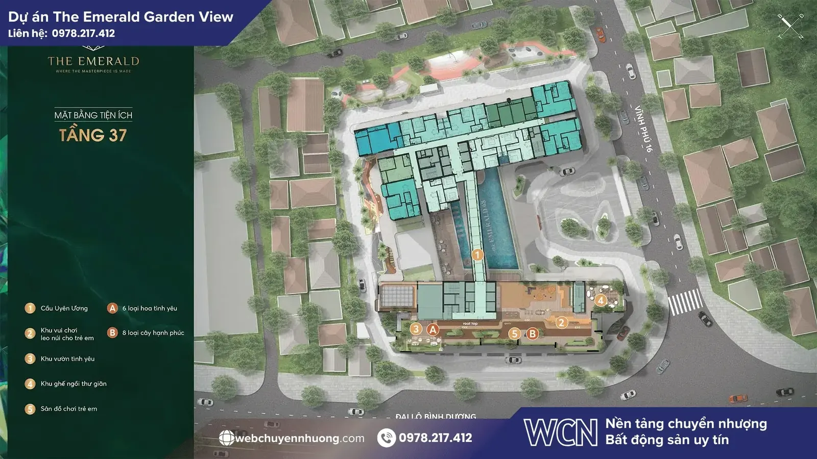 Mặt bằng & thiết kế Emerald Garden View Bình Dương - The Emerald Garden View Bình Dương – Thông tin & Tổng quan dự án