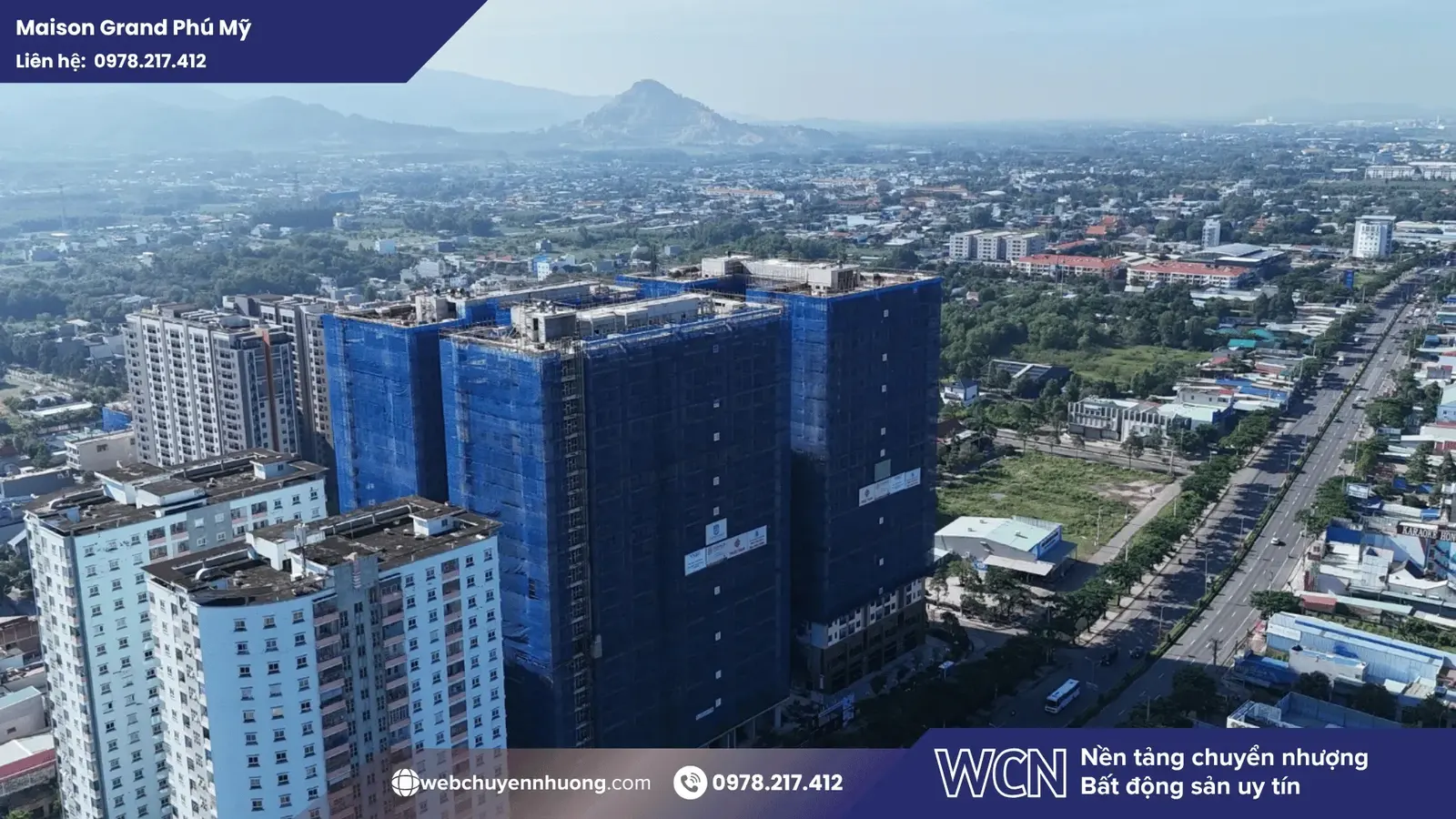 Tiến độ thi công Maison Grand Phú Mỹ – công trình đã hoàn thiện phần thô