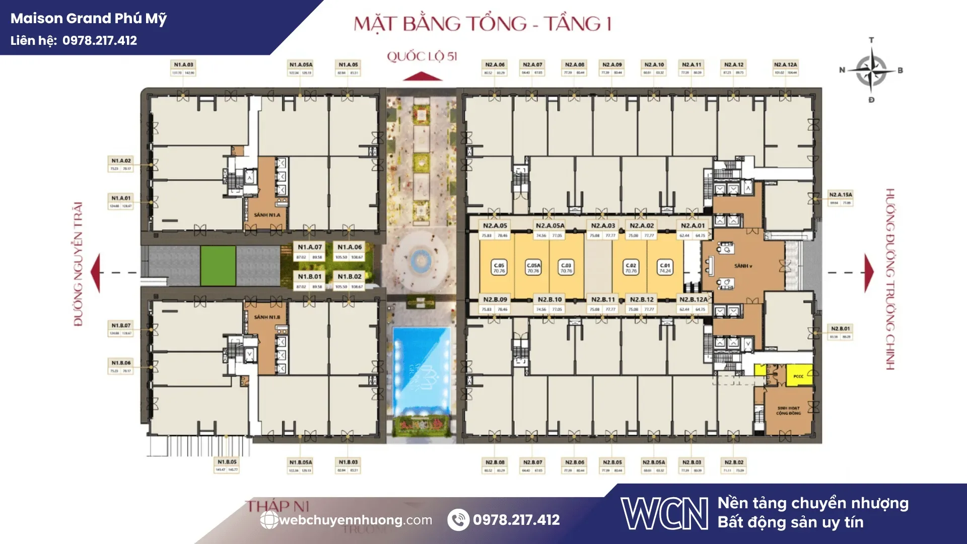Maison Grand Phú Mỹ hiện chỉ ở mức khoảng 33 triệu/m²