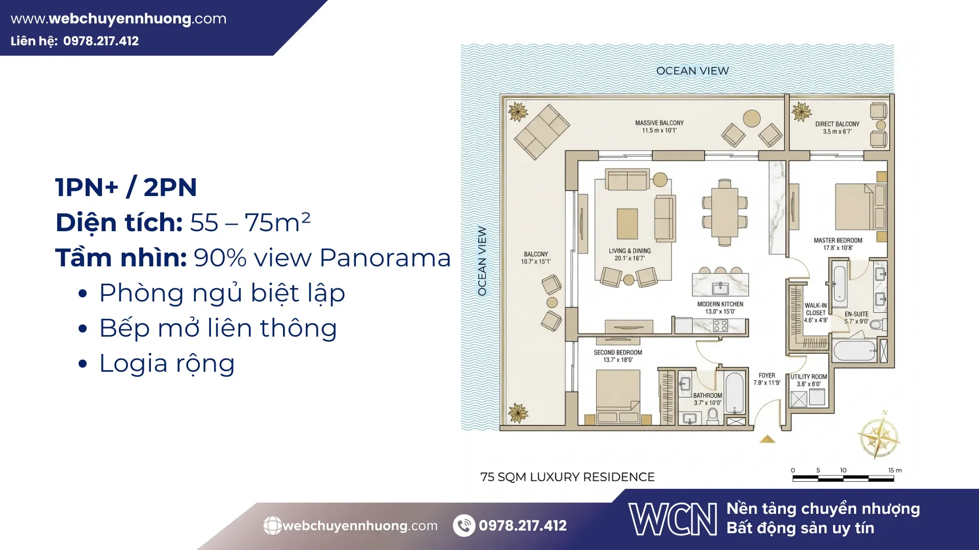 Với thiết kế tối ưu công năng và tầm nhìn panorama ấn tượng, dòng 1PN+ / 2PN luôn là lựa chọn chủ lực trong mua bán căn hộ Tumys Gold, nhờ khả năng cân bằng giữa nhu cầu ở thực và khai thác cho thuê dài hạn.