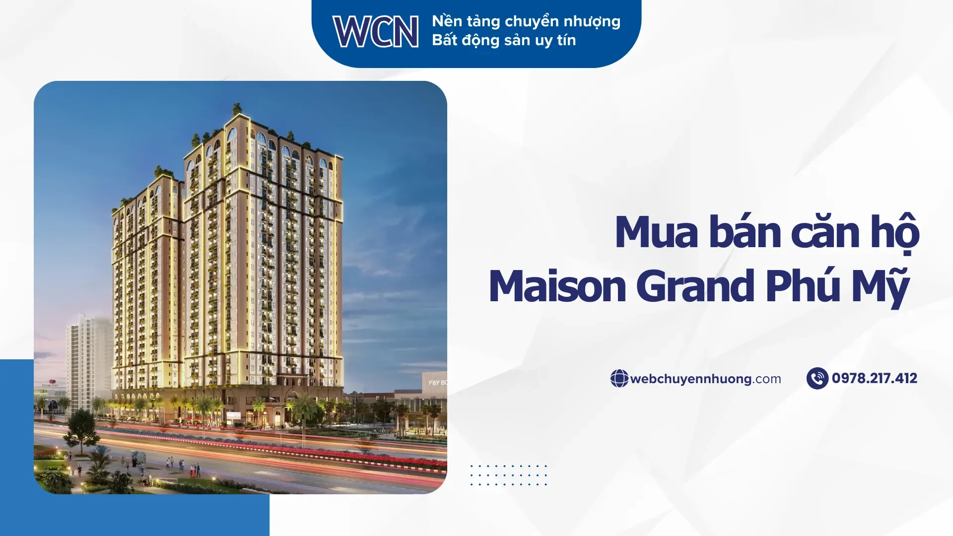 Mua bán căn hộ Maison Grand Phú Mỹ – Cập nhật giá thật, hàng thật và cơ hội đầu tư 2026