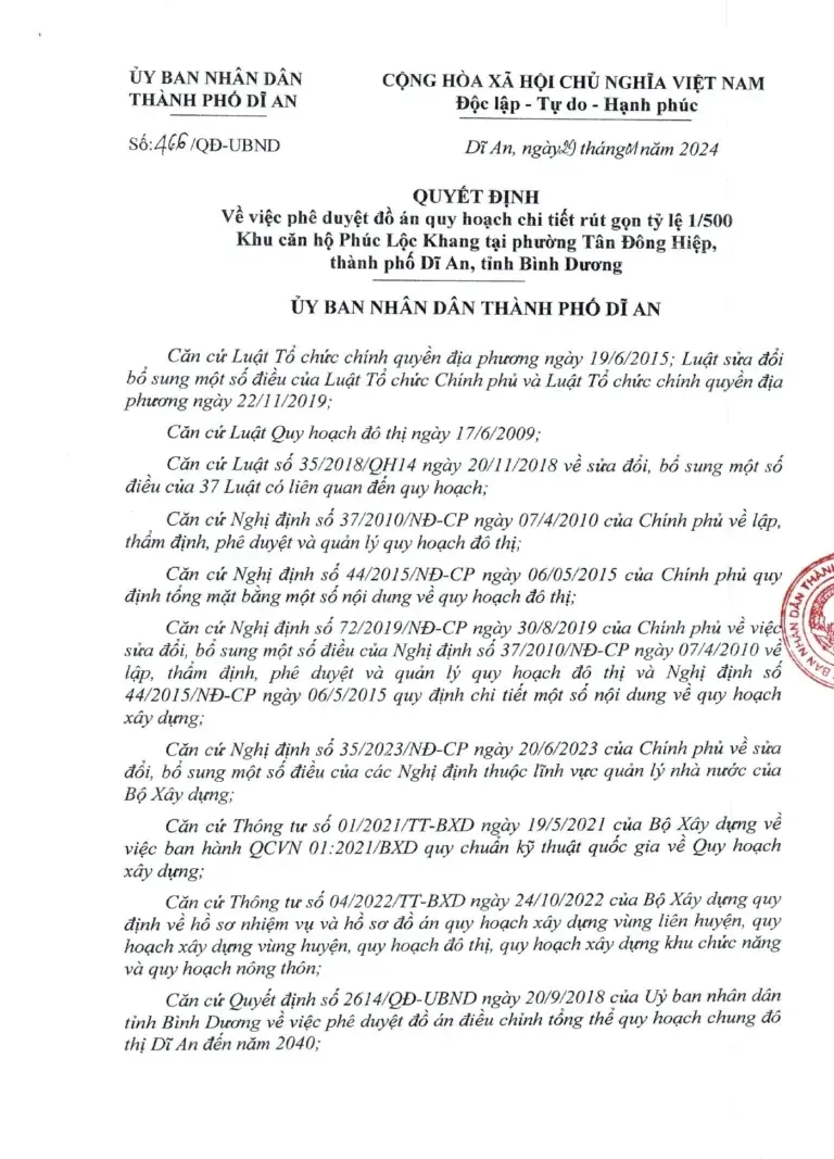 Phê duyệt quy hoạch chi tiết 1/500 – Định hình không gian sống bài bản - Pháp Lý Dự Án Căn Hộ TT Avio mới nhất năm 2026