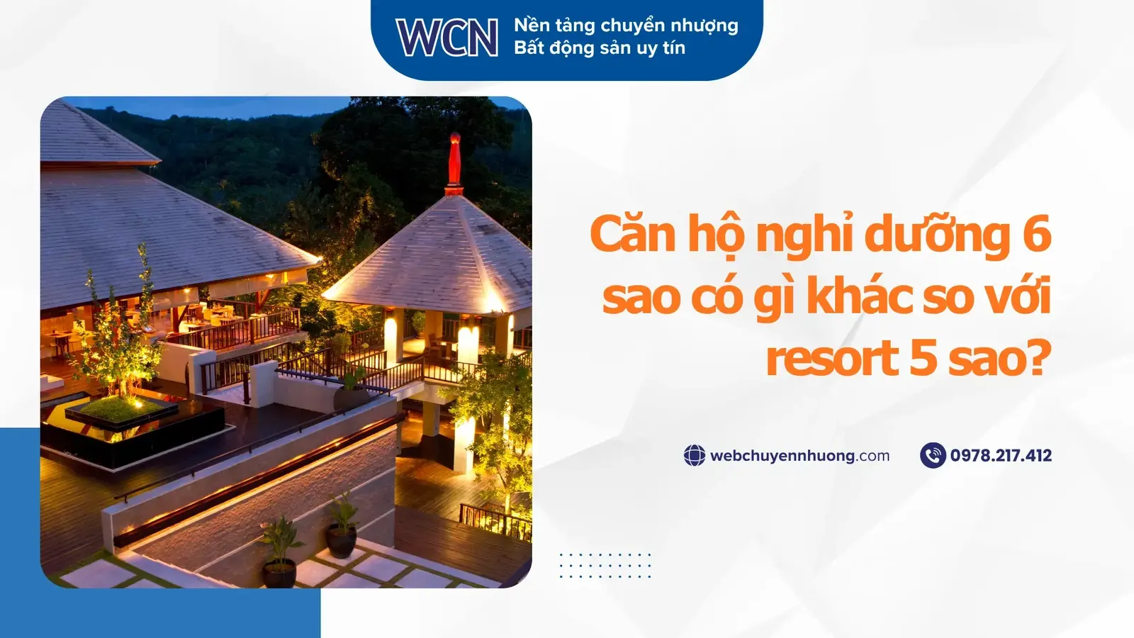 Căn hộ nghỉ dưỡng 6 sao có gì khác so với resort 5 sao?